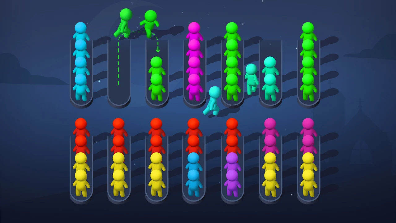 Sort Puzzle - stickman games Screenshot2
