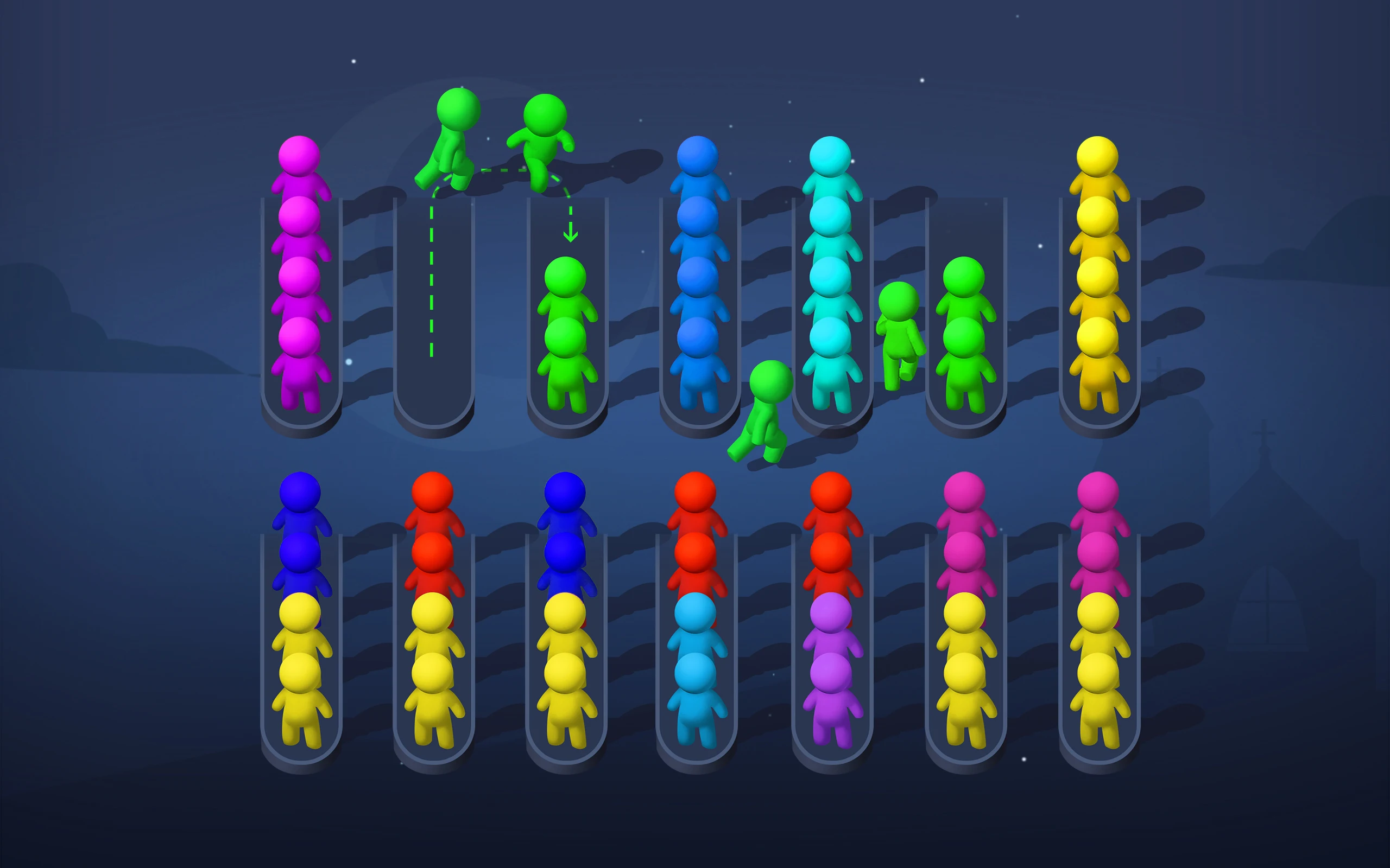 Sort Puzzle - stickman games Screenshot23