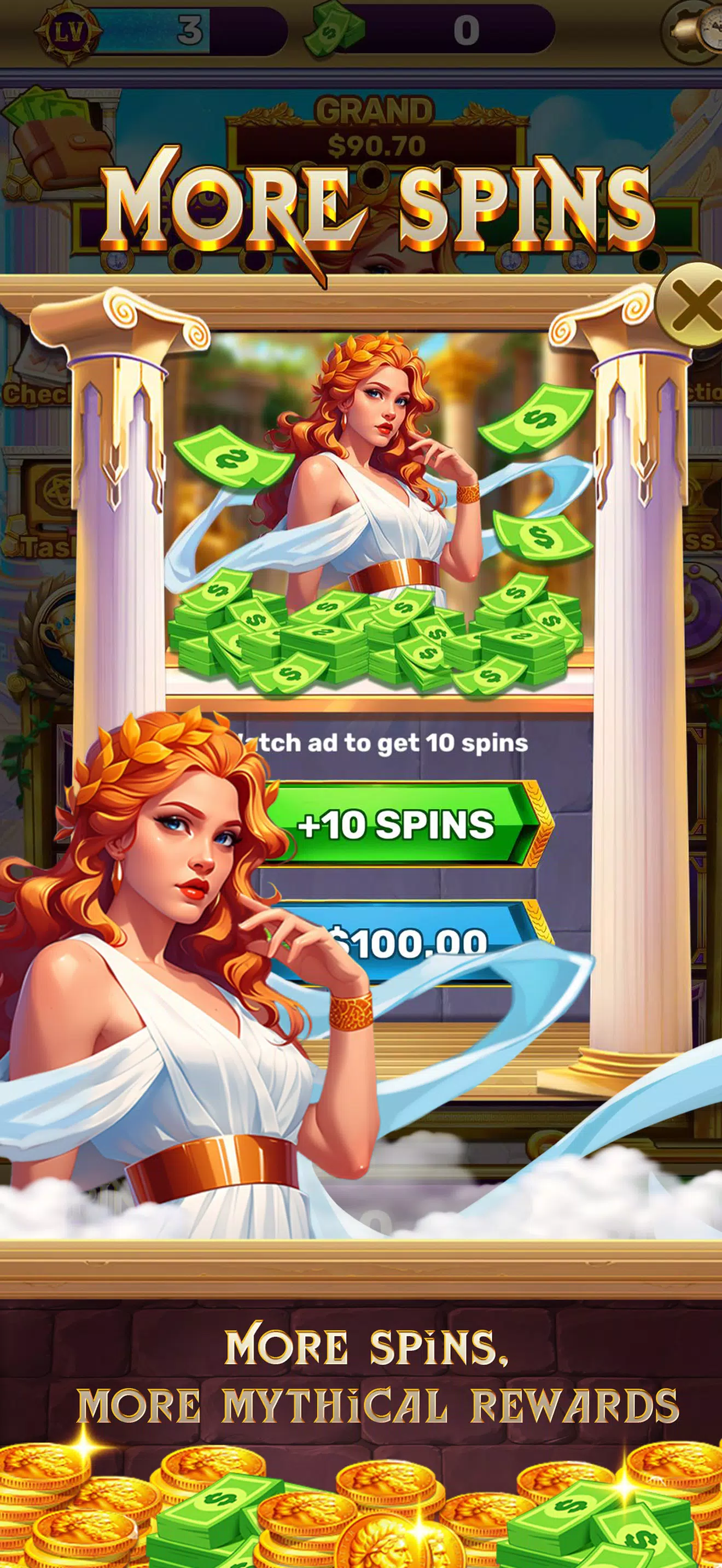 Olympus Slots Goddess Wins Screenshot1