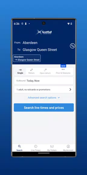 ScotRail Train Times & Tickets Screenshot1
