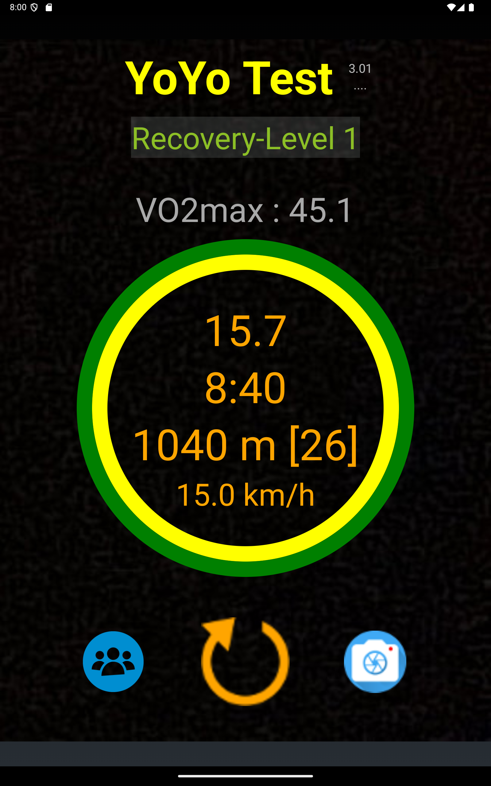 Yo-Yo Intermittent Test Screenshot11