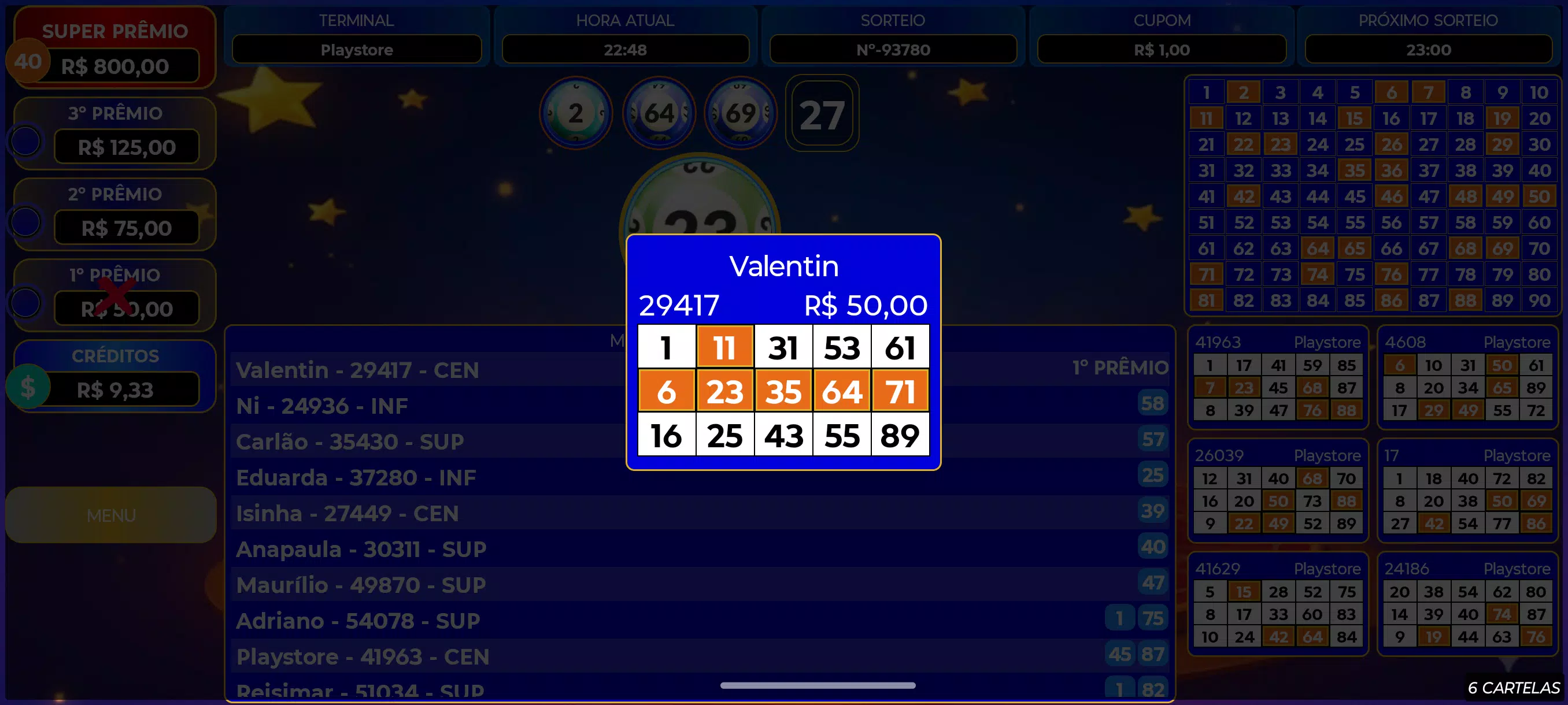 Bingo Super Prêmios Screenshot1