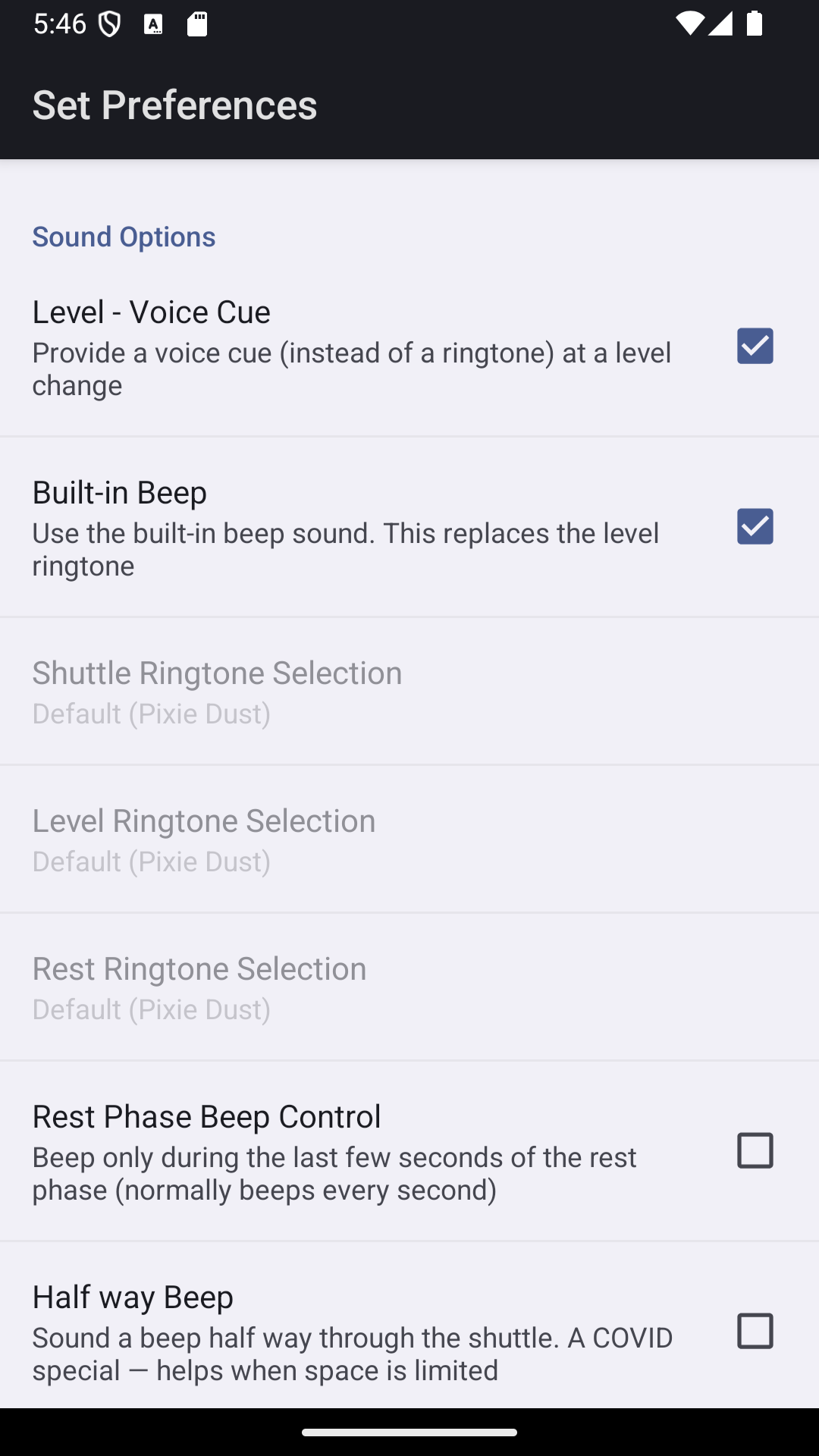 Yo-Yo Intermittent Test Screenshot7