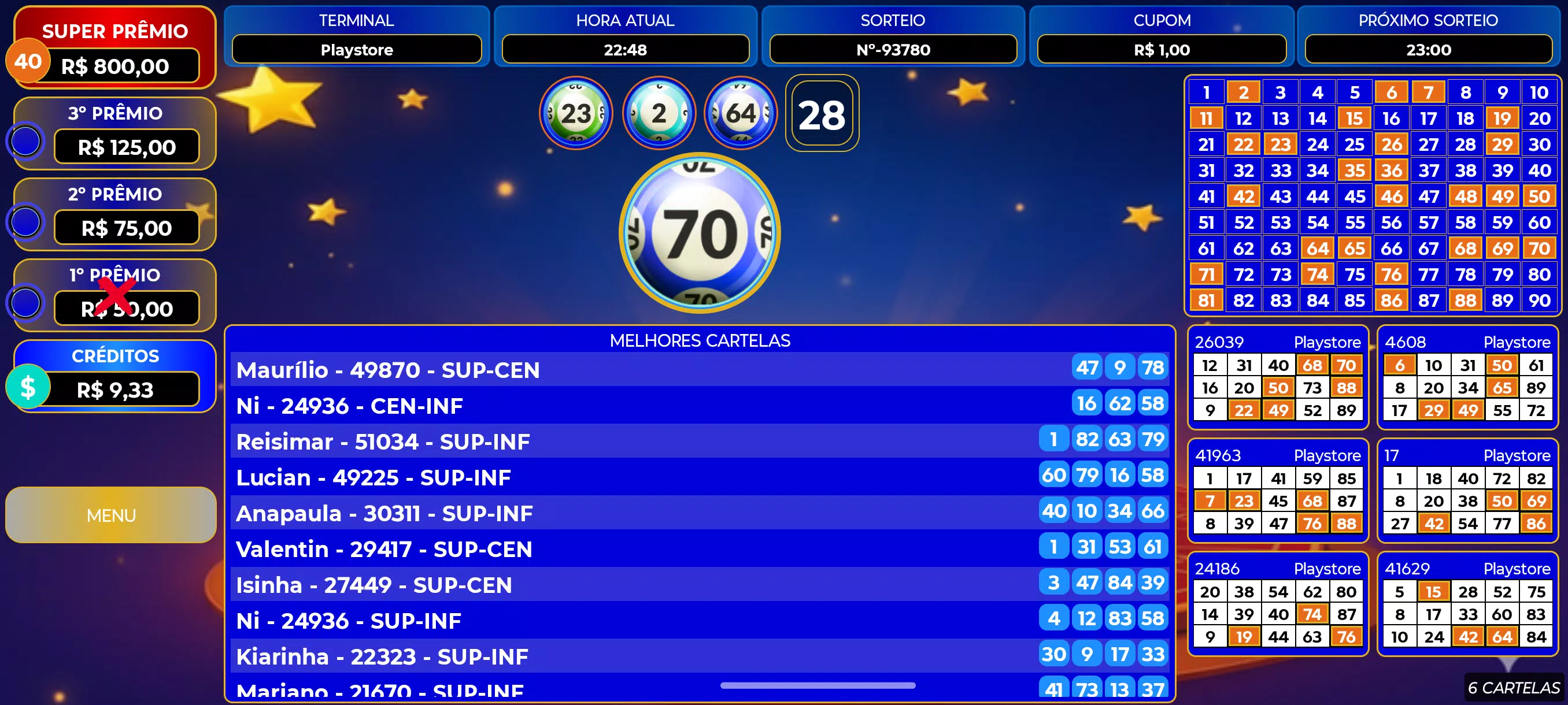 Bingo Super Prêmios Screenshot3
