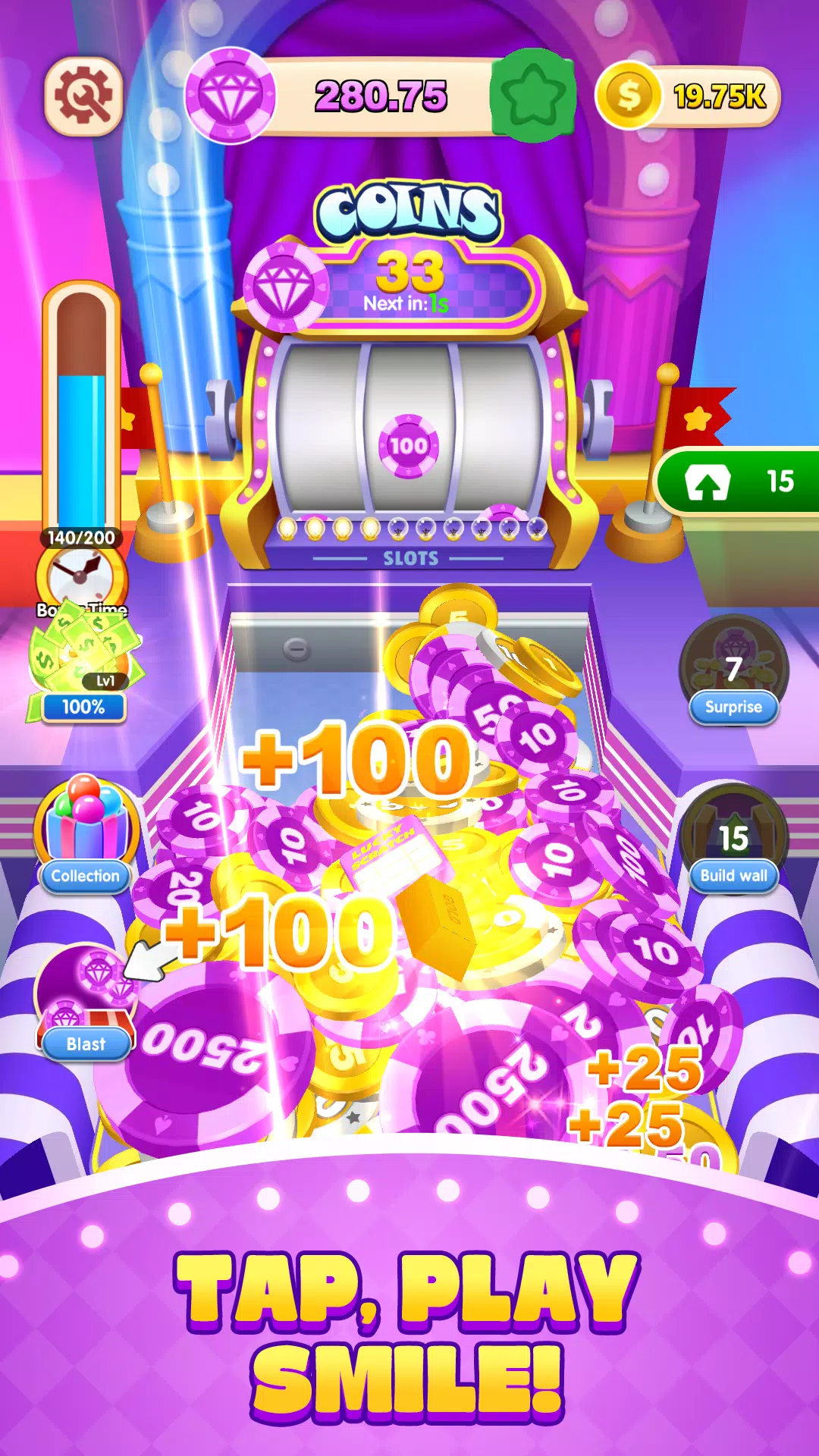 Pusher Pop Coins Lucky Slots Screenshot1