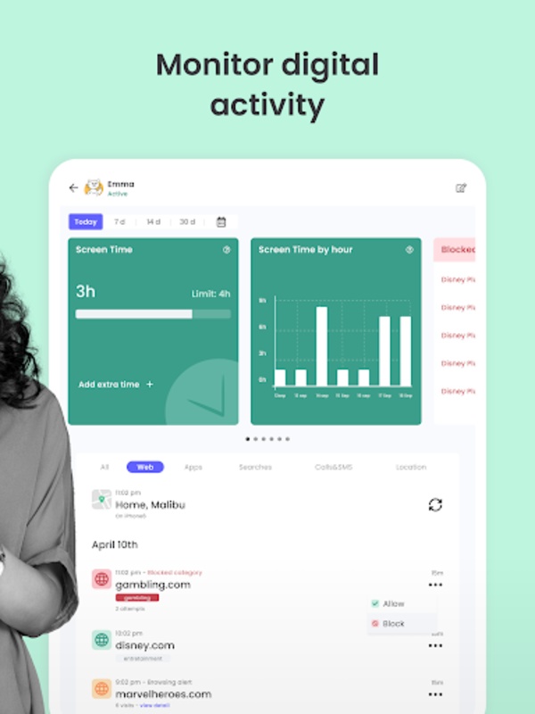Kids App Qustodio Screenshot4