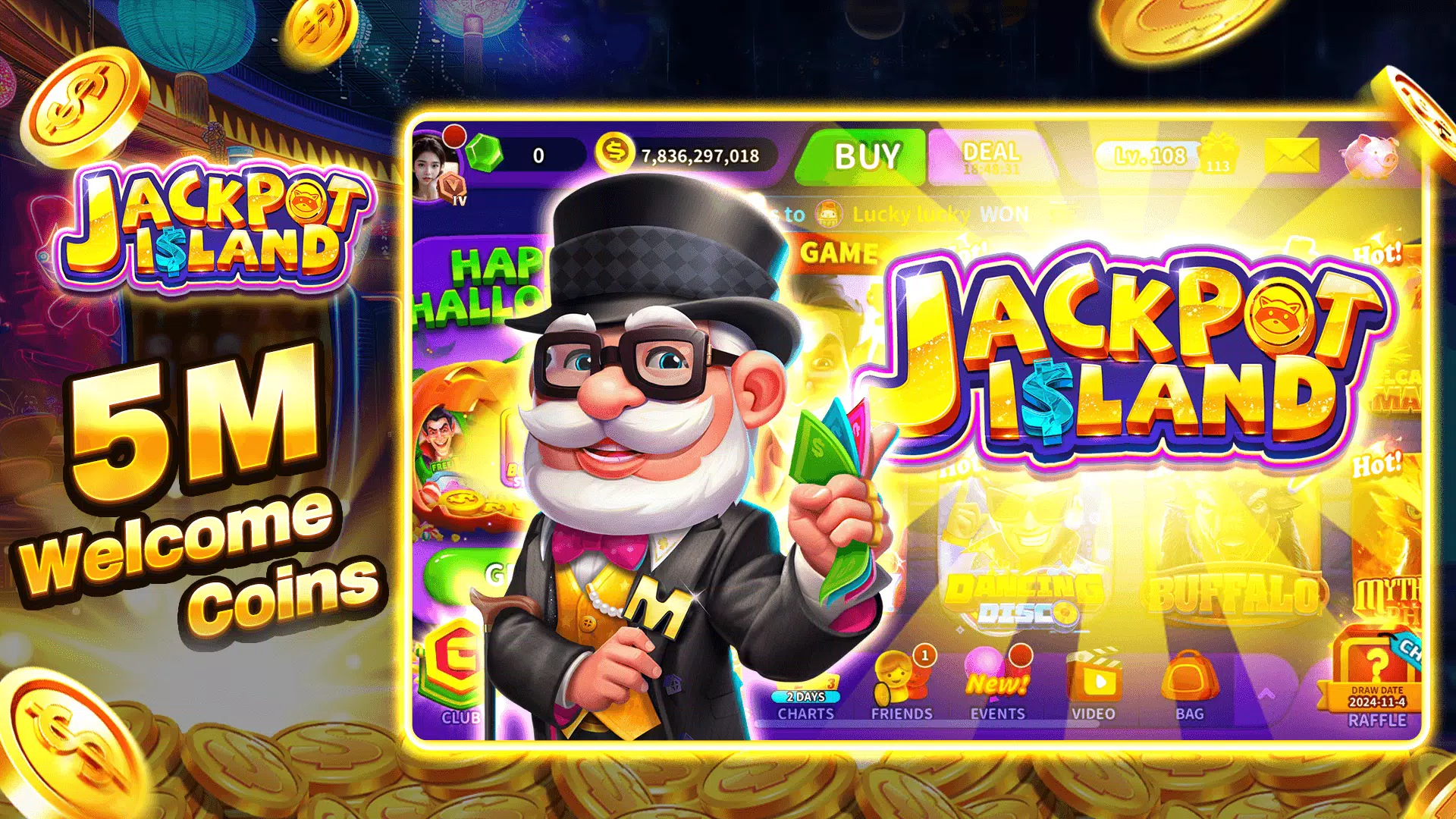 Jackpot Island Slots Machine Screenshot4