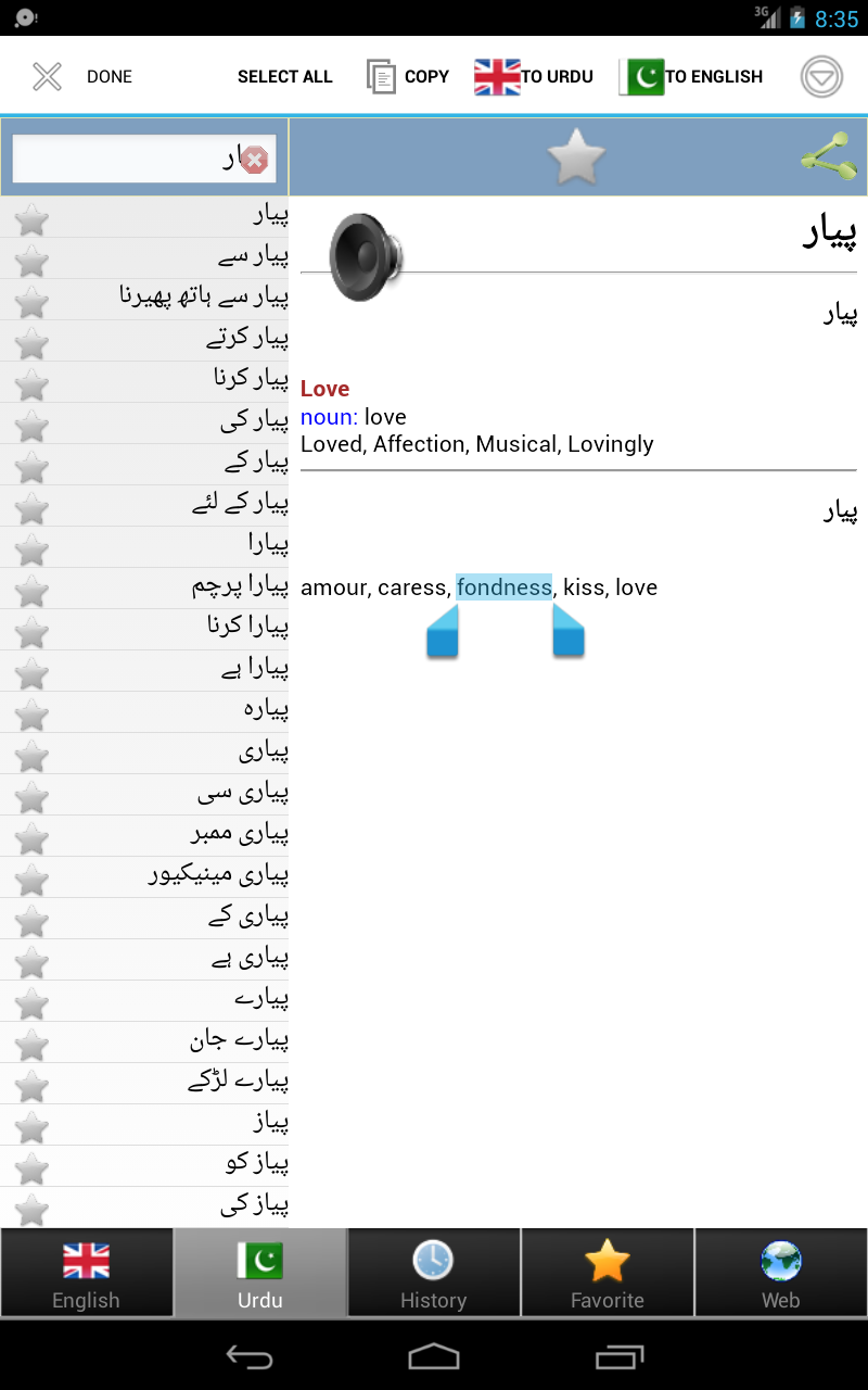 Urdu ترجمه Screenshot11