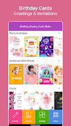 Birthday Greeting Cards Maker Screenshot1