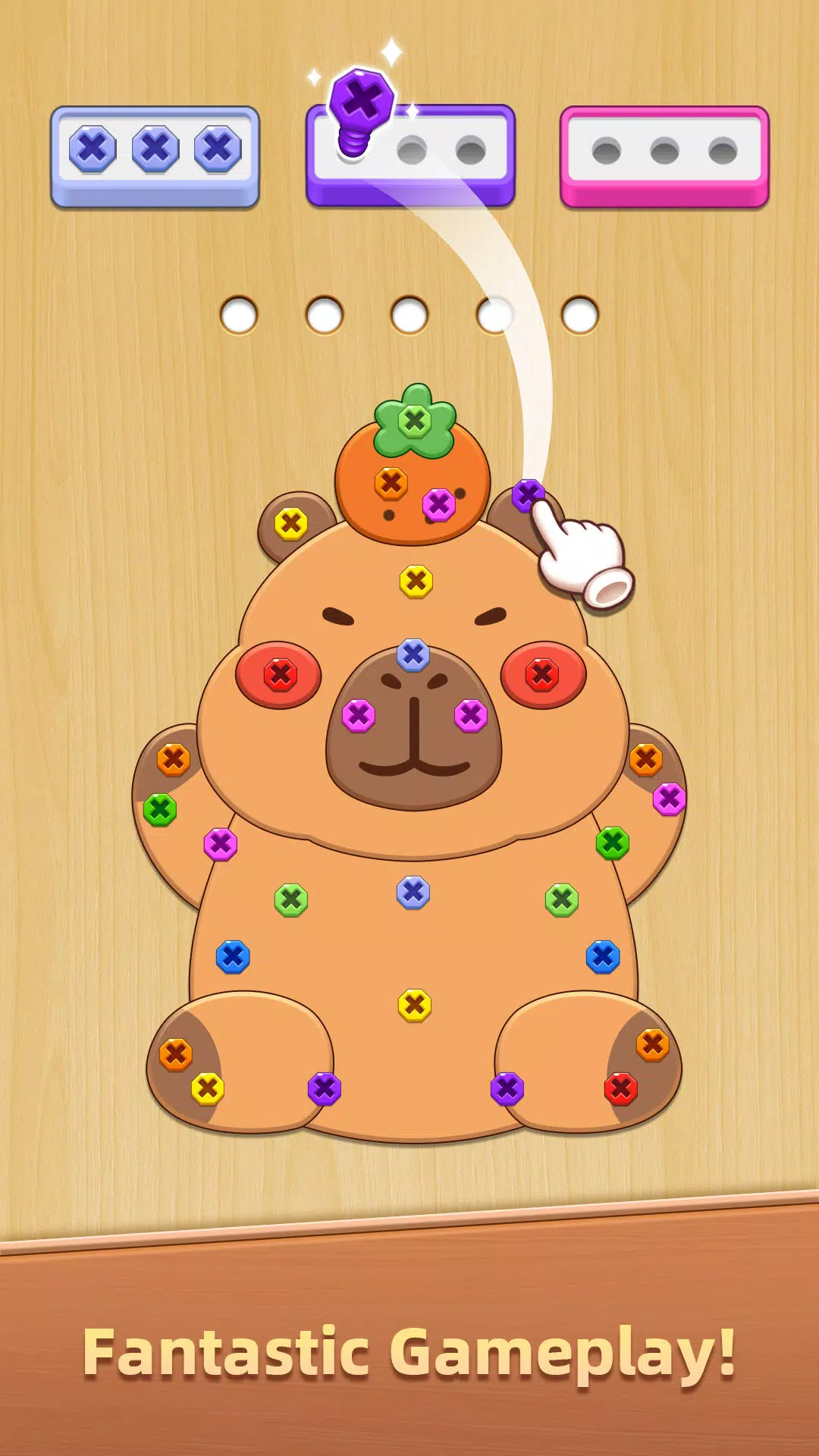 Wood Screw Puzzle - Bolts Sort Screenshot1