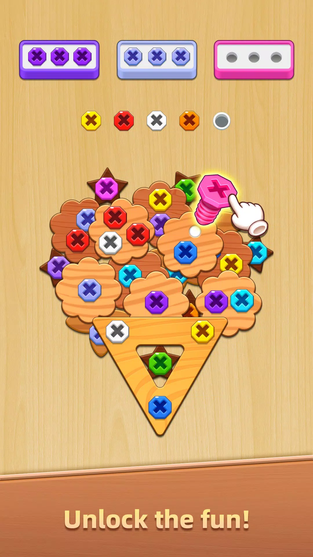 Wood Screw Puzzle - Bolts Sort Screenshot3