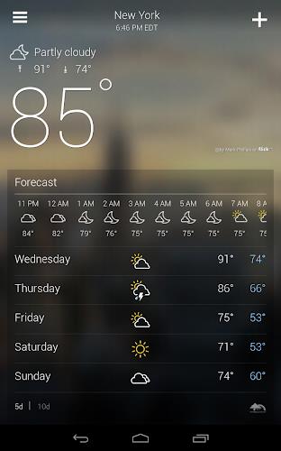 Yahoo Weather Screenshot7