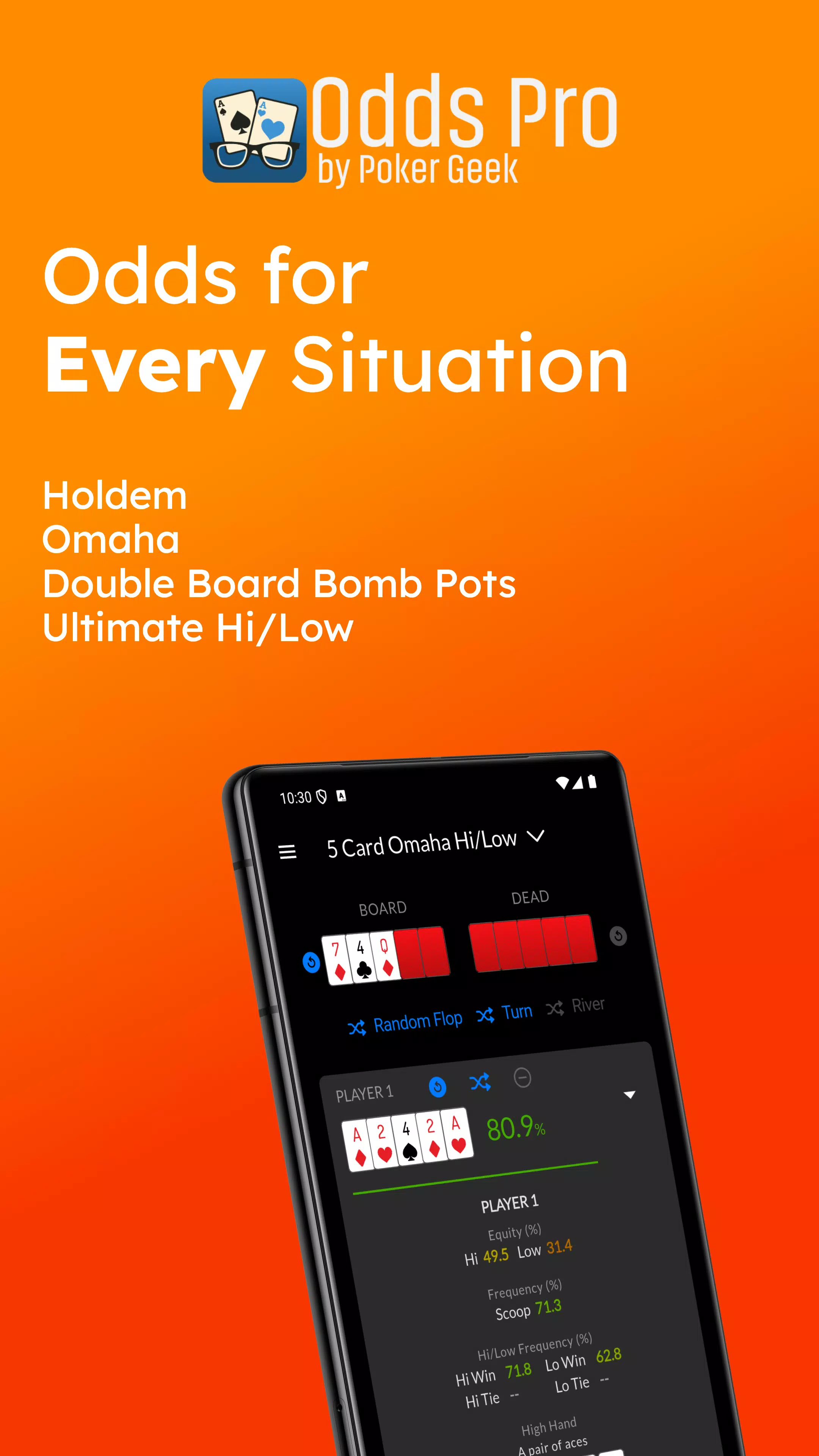 Poker Geek Odds Pro Screenshot1