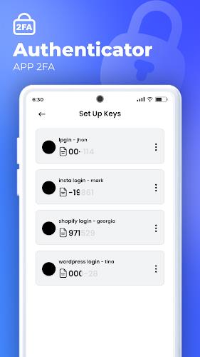Authenticator App Screenshot1