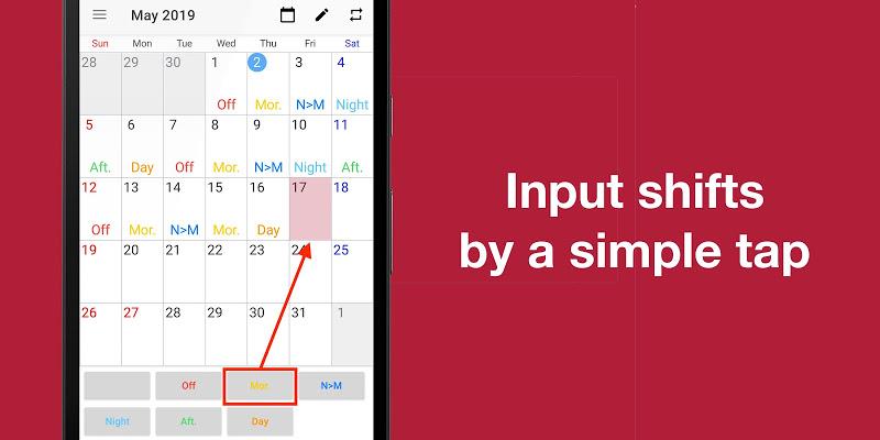 Shift Work Calendar Screenshot2