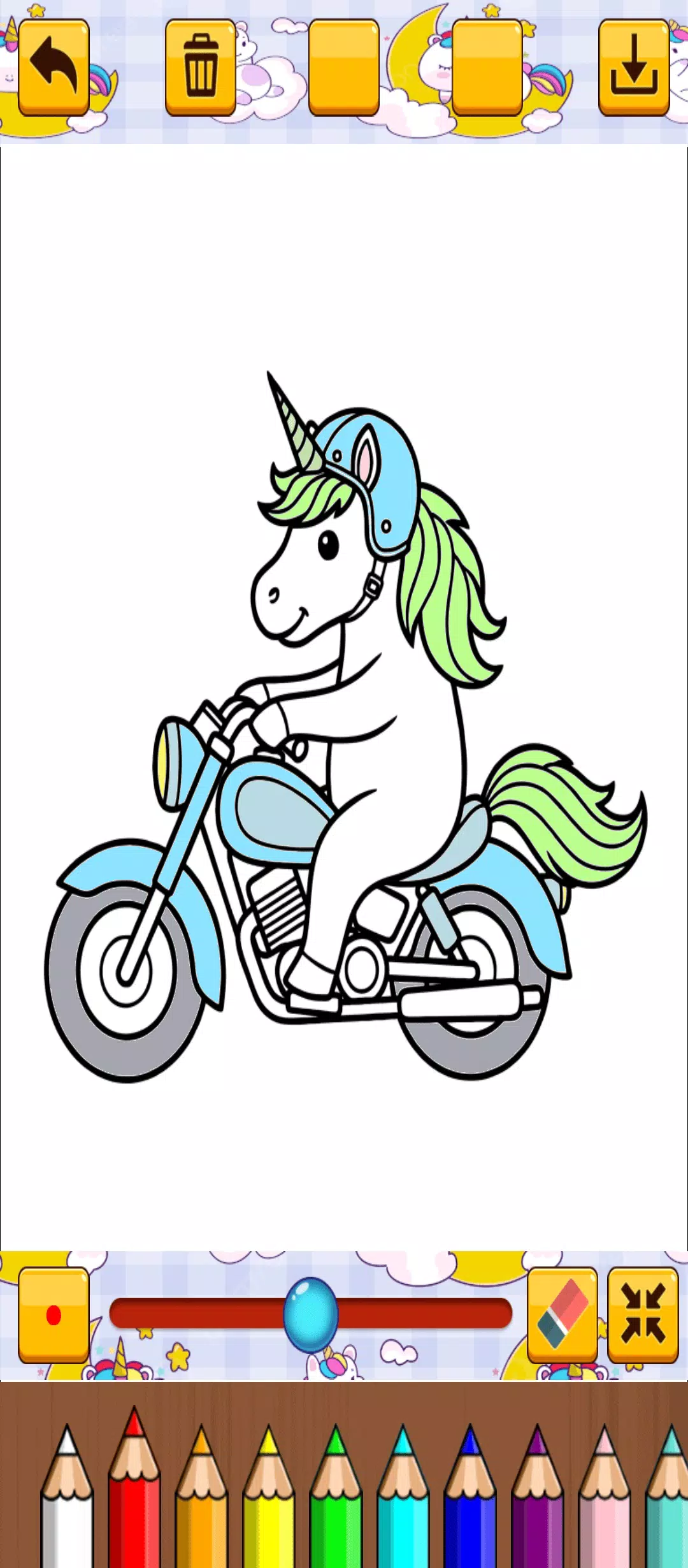Cute Unicorn Coloring Screenshot6