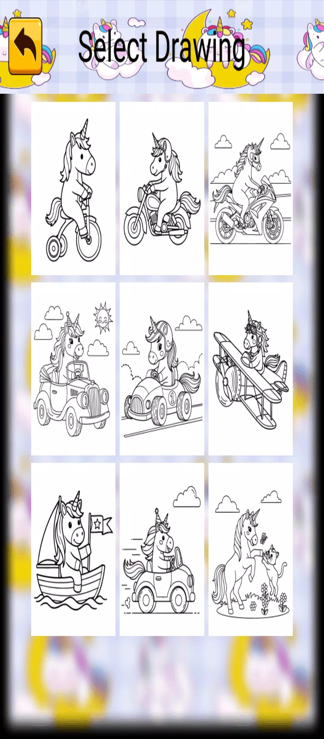 Cute Unicorn Coloring Screenshot3