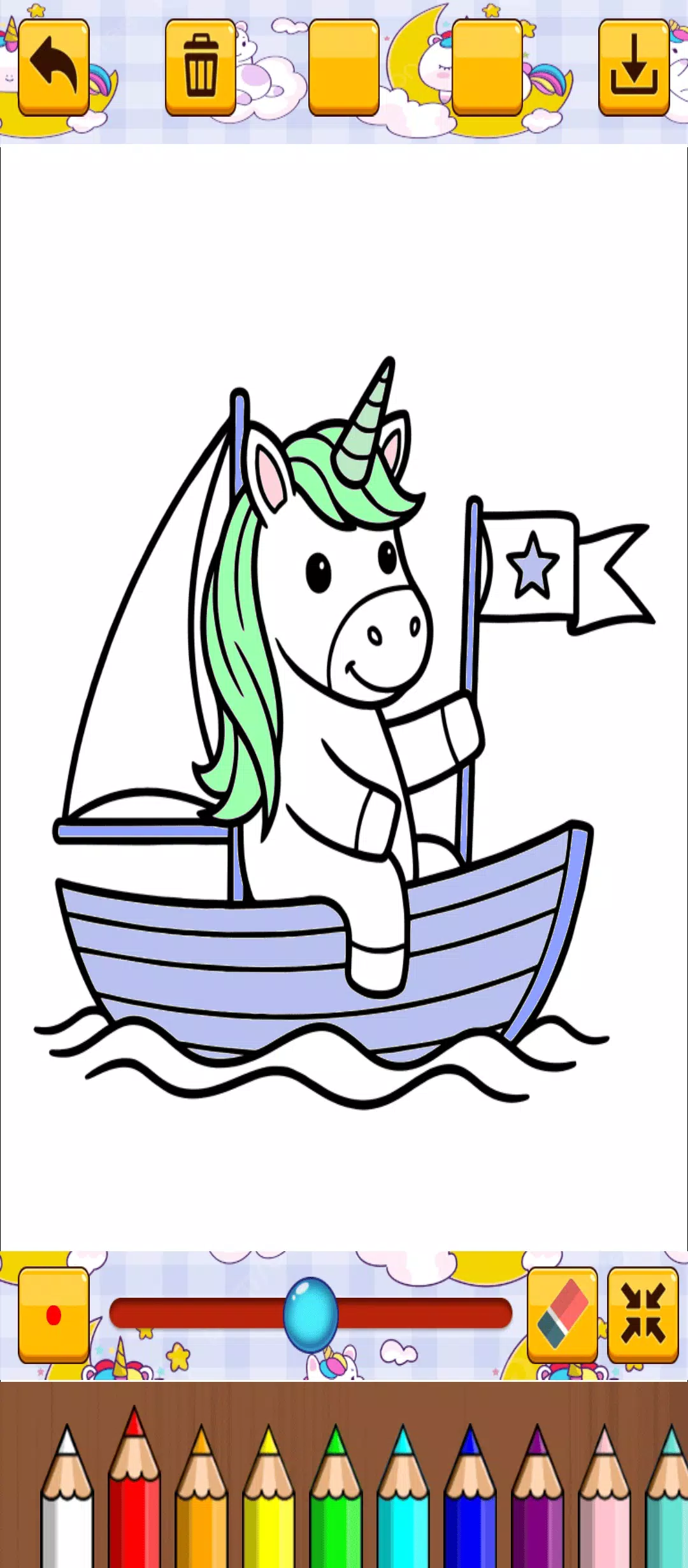 Cute Unicorn Coloring Screenshot5