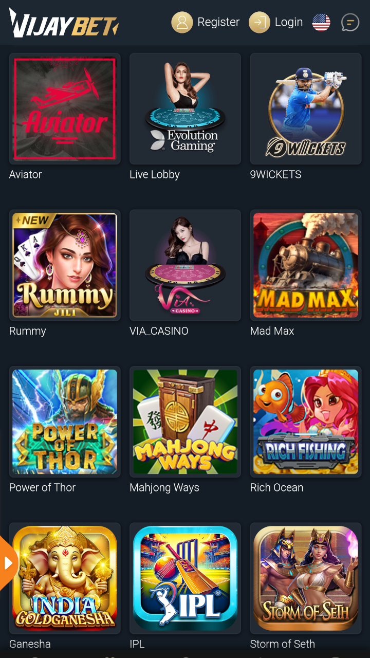 VijayBet Screenshot1